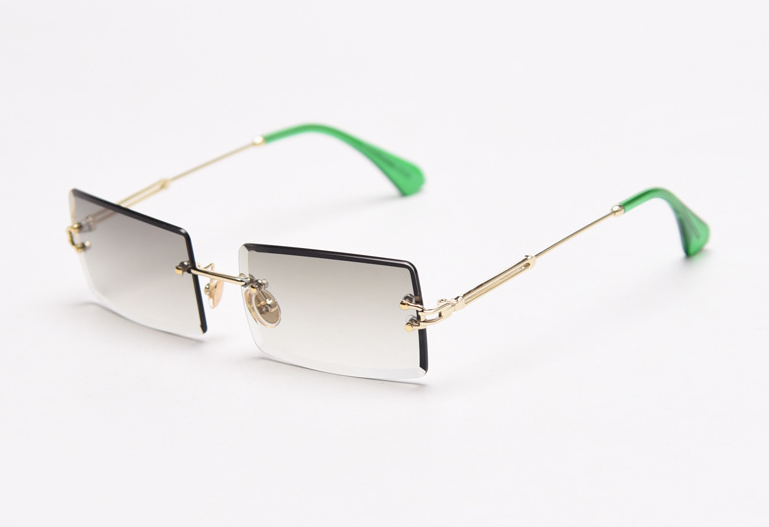 rimless sunglasses